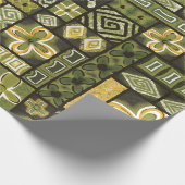  Aloha Gift Wrap | Pua Green Cadeaupapier (Hoek)