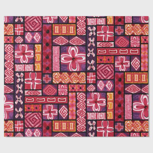 Aloha Gift Wrap | Pua Punch Cadeaupapier (Vlak)