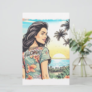 Aloha Girl Briefpapier