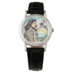 Aloha Girl Horloge