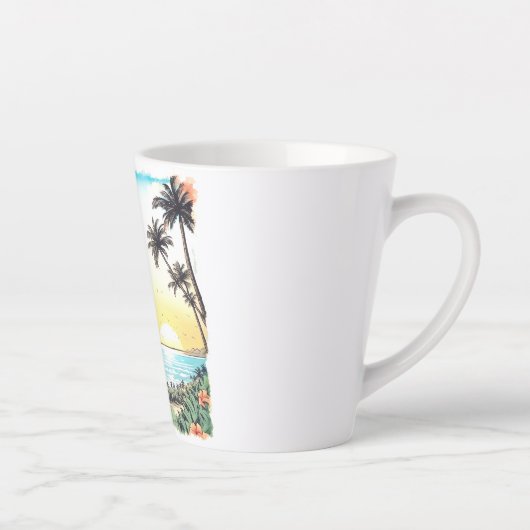 Aloha Girl Latte Mok (Rechts)