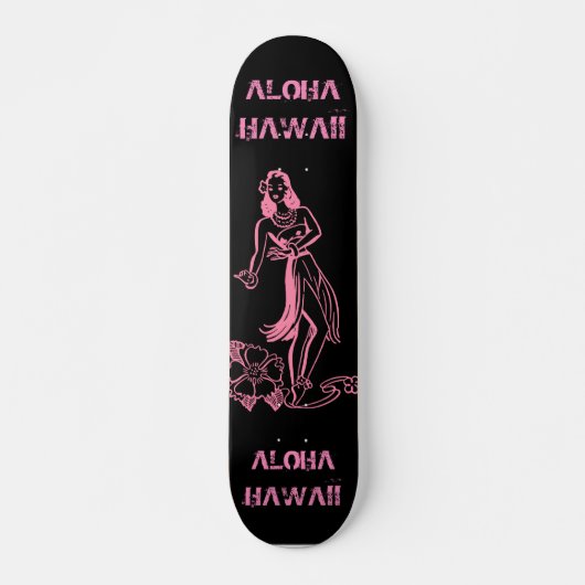 Aloha Girl Persoonlijk Skateboard (Voorkant)