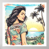 Aloha Girl Poster (Voorkant)