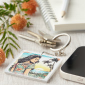 Aloha Girl Sleutelhanger (Voorkant Rechts)