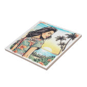 Aloha Girl Tegeltje (Zijkant)