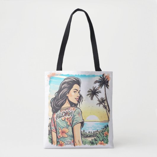 Aloha Girl Tote Bag (Voorkant)