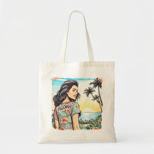 Aloha Girl Tote Bag (Voorkant)