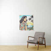 Aloha Girl Wandkleed (In situ)