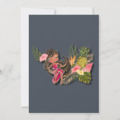 Aloha Glitter Wedding Shower Kaart (Achterkant)