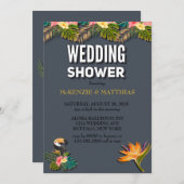 Aloha Glitter Wedding Shower Kaart (Voorkant / Achterkant)