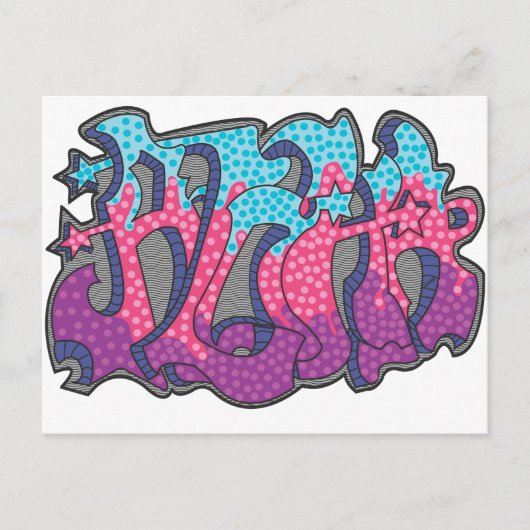 Aloha Graffiti-Briefkaart Briefkaart (Voorkant)