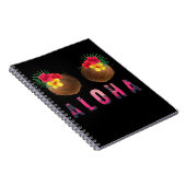 Aloha Grappige Hawaï Grappige Kokosnoten Notitieboek (Rechterzijde)