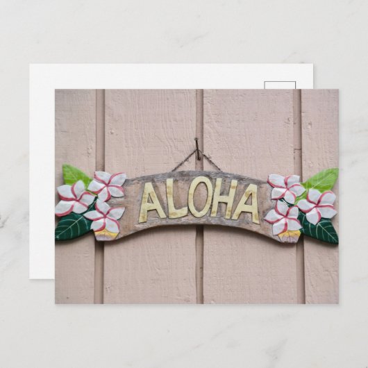 Aloha Greeting Briefkaart (Voorkant / Achterkant)