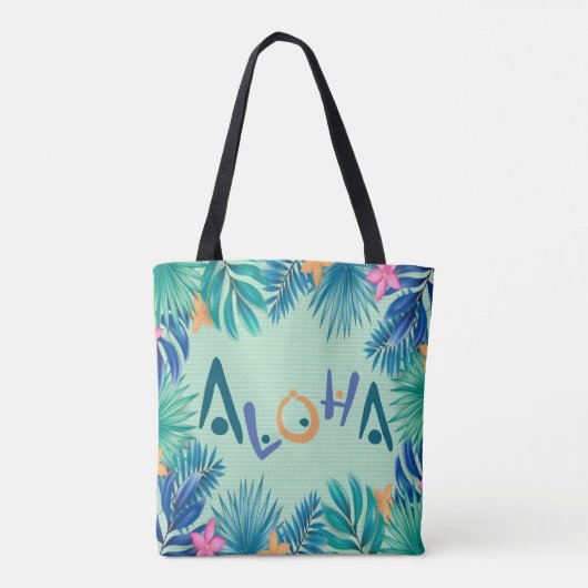 Aloha Greeting Canvas tas (Achterkant)