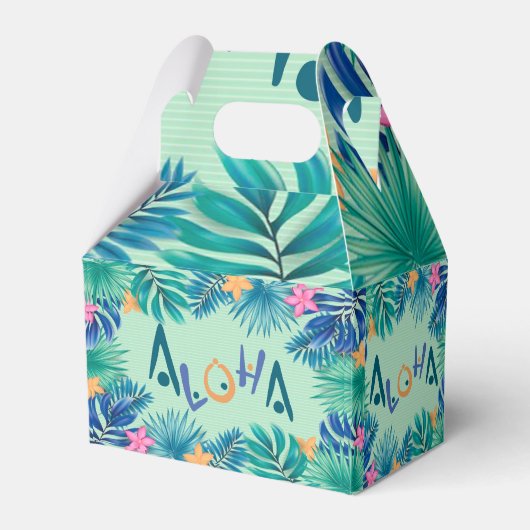 Aloha Greeting Favor Box Bedankdoosjes (Voorkant Zijde)
