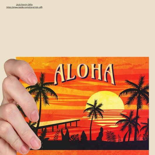 Aloha Greeting van het  strand van Hawaii Briefkaart