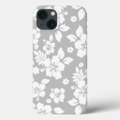 Aloha Grey Classic Hawaïaanse Hibiscus Print Case-Mate iPhone Case (Achterkant)