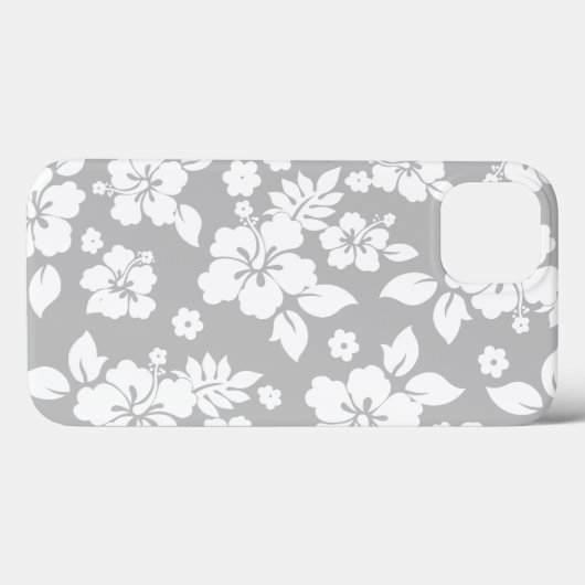 Aloha Grey Classic Hawaïaanse Hibiscus Print Case-Mate iPhone Case (Achterkant (horizontaal))