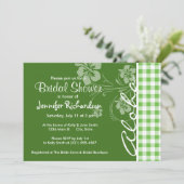 Aloha; groen geruit; Gingham Kaart (Staand voorkant)