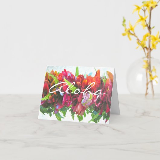 Aloha Haku Kaart (Gele Bloem)