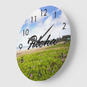 Aloha Hanalei Bay Kauai Hawaii Beach / Jouw tekst Grote Klok (Hoek)