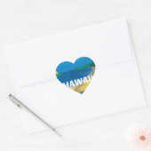 Aloha Hanauma Bay Hawaii Hart Sticker (Envelop)