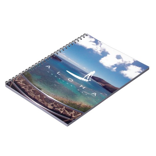 Aloha Hanauma Bay Hawaii Surfen Notitieboek (Linkerzijde)