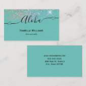 Aloha hart schoonheidssalon bedrijf visitekaartje (Voorkant / Achterkant)