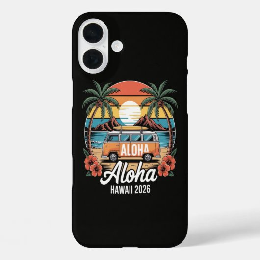 Aloha Hawaï 2026 Case-Mate iPhone Case (Achterkant)