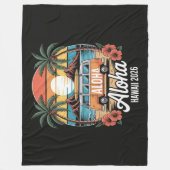 Aloha Hawaï 2026 Fleece Deken (Voorkant)
