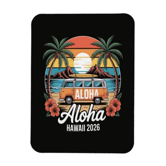 Aloha Hawaï 2026 Magneet (Verticaal)