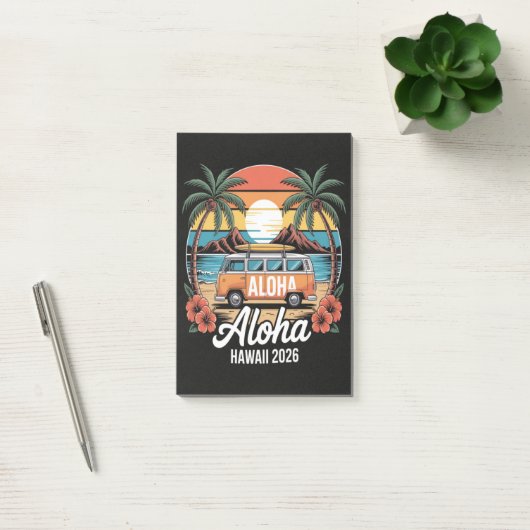 Aloha Hawaï 2026 Post-it® Notes (Kantoor)