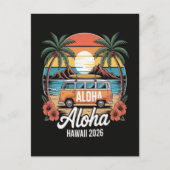 Aloha Hawaï 2026 Uitnodiging Briefkaart (Voorkant)
