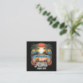 Aloha Hawaï 2026 Vierkante Visitekaartje (Staand voorkant)