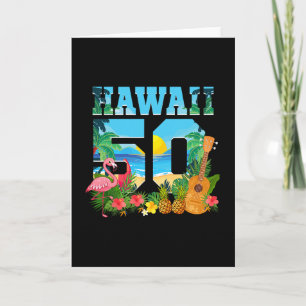 Aloha Hawaï 50ste verjaardag Hawaï Tropisch Hawaïa Kaart