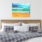 Aloha Hawaï Canvas Afdruk (Insitu (Slaapkamer))