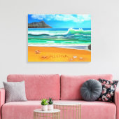 Aloha Hawaï Canvas Afdruk (Insitu (Woonkamer))