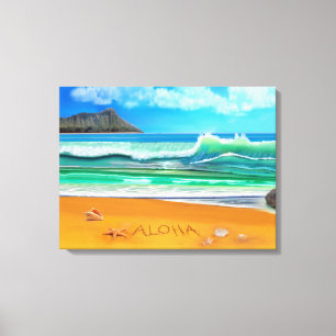 Aloha Hawaï Canvas Afdruk