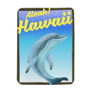 Aloha! Hawaï! Dolfijn reisposter Magneet