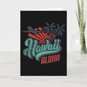 Aloha Hawaï Hawaiaanse T-shirt Strand Vakantie Kos Kaart