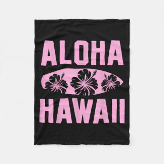 Aloha Hawaï Hawaiaanse Zomer Tropisch Cadeau Fleece Deken