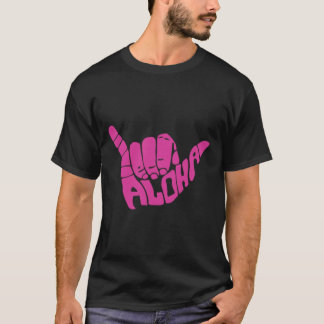 Aloha Hawaï Palmboom Hawaïaanse Eiland Strand Surf T-shirt