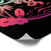 Aloha Hawaï Palmboom Tropisch Hawaï Eiland Be Poster (Hoek)