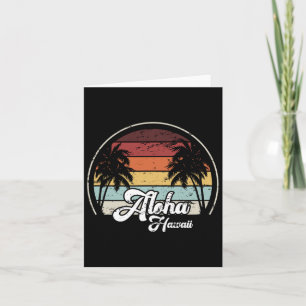 Aloha Hawaï Palmen Cool Casual Zomer Strand Vakant Kaart