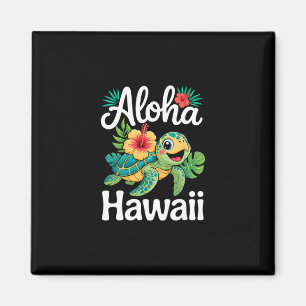 Aloha Hawaï Schildpad Hawaiaans Eiland Kinderen Ma Magneet
