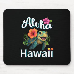Aloha Hawaï Schildpad Hawaiaans Eiland Kinderen Pe Muismat