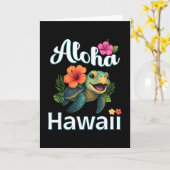 Aloha Hawaï Schildpad Hawaïaanse Eiland Kinderen P Kaart (Gele Bloem)