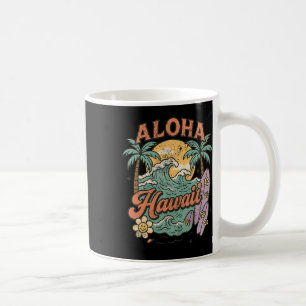 Aloha Hawaï Surfen Design Tropische Zomer Koffiemok