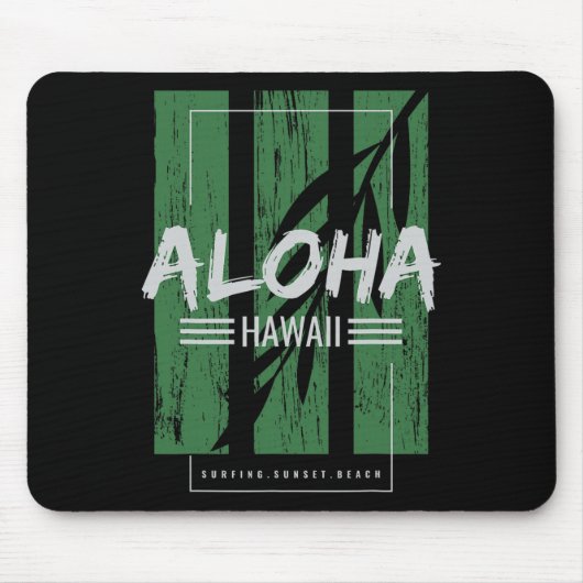 Aloha Hawaï Surfen Sunset Beach Muismat (Voorkant)