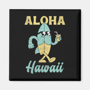 Aloha Hawaï Surfplank Surfen Surf Grappig Hawaïaan Magneet